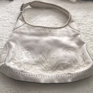 Cole Haan white leather purse